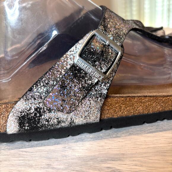 Birkenstock Birks Gizeh Black Birko-Flor Thong Sandals Shoes US Size 10 - Picture 8 of 12